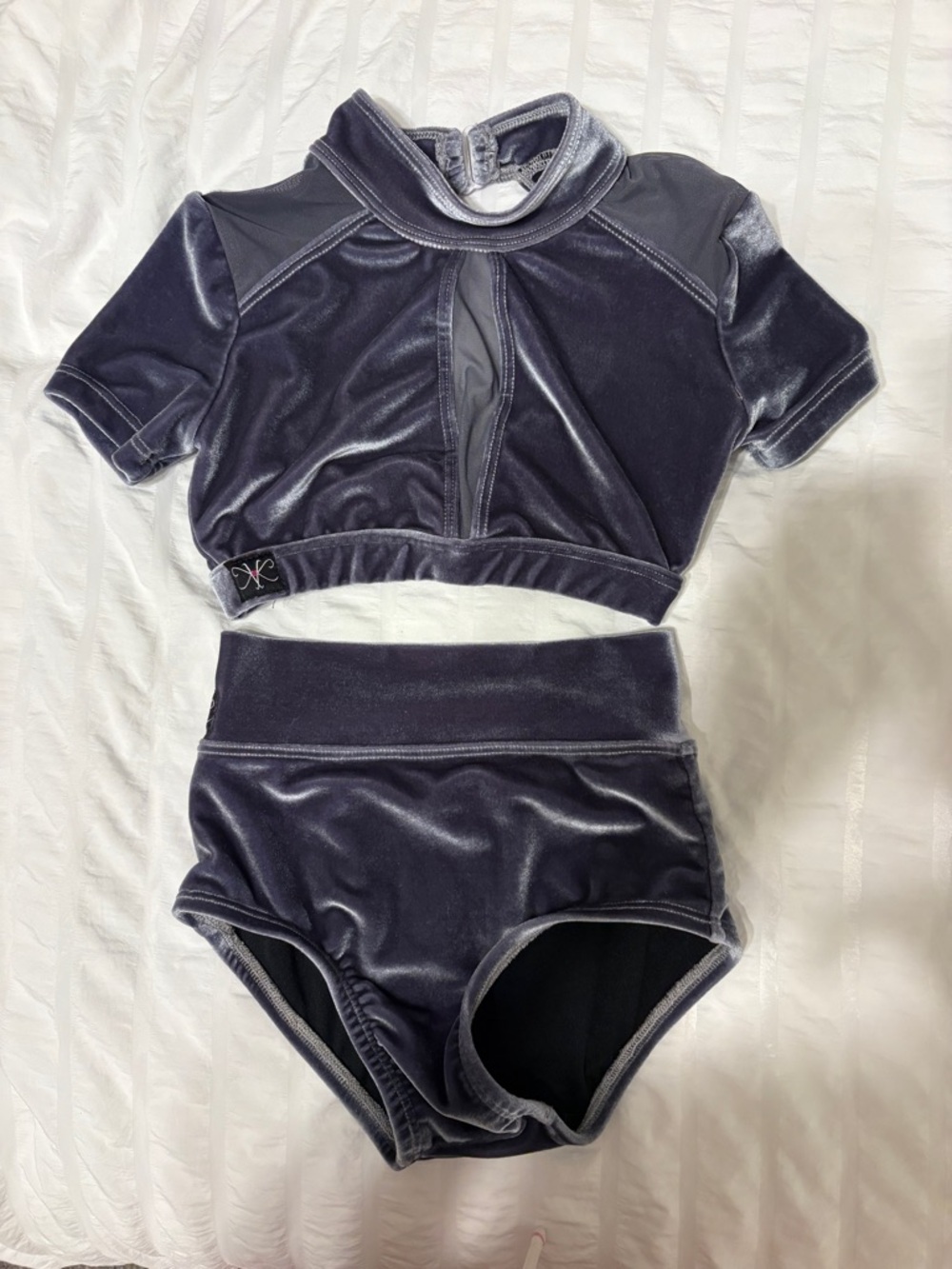 CL Kandi Kouture Two-Piece Matching Set in Charcoal Gray